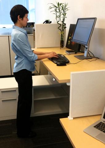 Standing desk correct