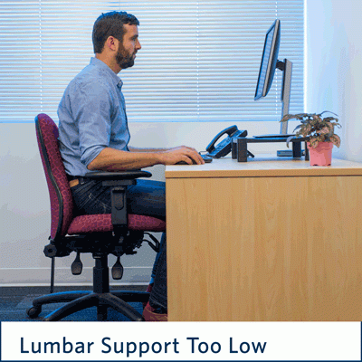 Lumbar support too low
