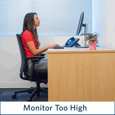 Monitor too high
