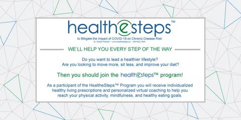 Promotional flier for healthesteps