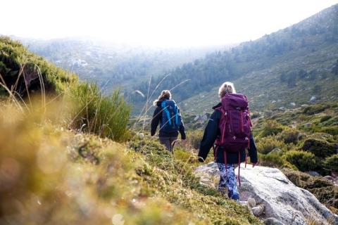 Hiking in the mountains