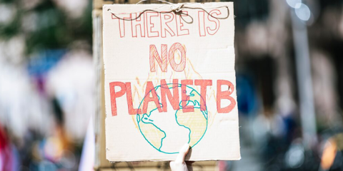 There is no Planet B sign