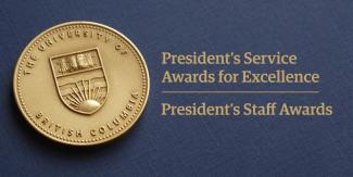 President's Service Awards for Excellence medal, and the President's Staff Awards