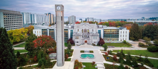 UBC Vancouver - Clocktower aerial image - 2023