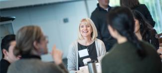 Manager at a learning event