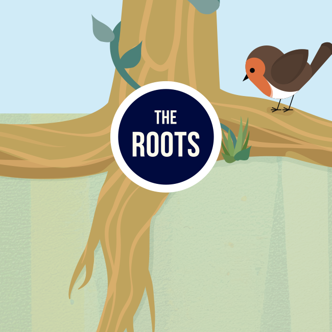 The roots section of the Benefits Tree - click to jump to roots section