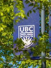 UBC logo on flag pole