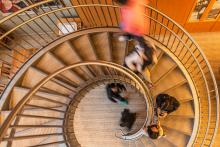 Ridington Reading room stairs